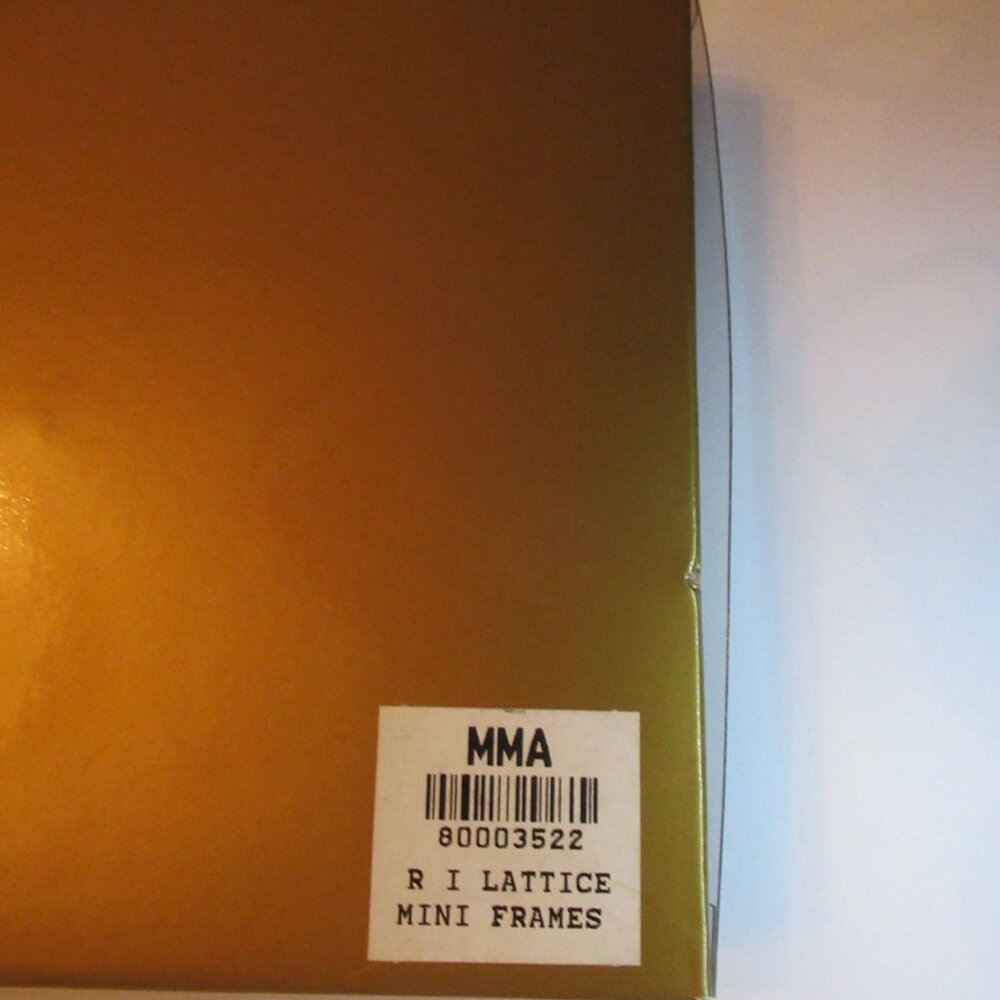 Metropolitan Museum of Art 3 Mini Photo Frames In Box Jeweled Enamel Lattice MMA - Picture 8 of 14